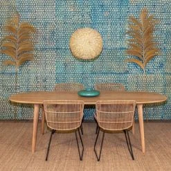 Now’s Home Vases Vase Plat En Bambou Vert Céladon D35 -Sablie Vases Soldes vase plat en bambou vert celadon d35 3