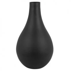 Maisons Du Monde Vases Vase Poire En Verre Noir Mat H41