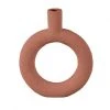 Present Time Vases Vase Ring Rond Résine Terracotta 1 Present Time Vases Vase Ring Rond Résine Terracotta -Sablie Vases Soldes vase ring rond resine terracotta