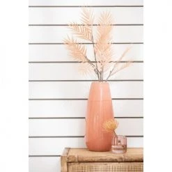 LANADECO Vases Vase Rond Céramique Pamplemousse H48cm -Sablie Vases Soldes vase rond ceramique pamplemousse h48cm 1
