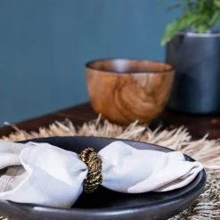 Bazar Bizar Vases Vase Rond En Bois De Teck -Sablie Vases Soldes vase rond en bois de teck 3