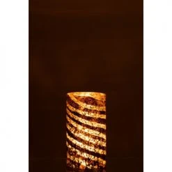 LANADECO Vases Vase Rond Verre Argent H28cm -Sablie Vases Soldes vase rond verre argent h28cm 2