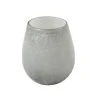 LANADECO Vases Vase Rond Verre Gris H15cm -Sablie Vases Soldes vase rond verre gris h15cm