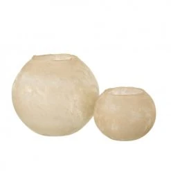 LANADECO Vases Vase Rond Verre Or H22cm -Sablie Vases Soldes vase rond verre or h22cm 3