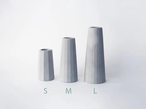 Gone's Vases Vase Soliflore En Béton (grande Taille) H16cm 8 Gone's Vases Vase Soliflore En Béton (grande Taille) H16cm – Image 6