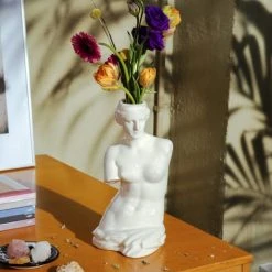 DOIY Vases Vase Venus Céramique Blanc -Sablie Vases Soldes vase venus ceramique blanc 4