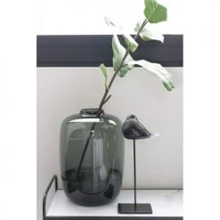 LANADECO Vases Vase Verre Gris H45cm -Sablie Vases Soldes vase verre gris h45cm 2