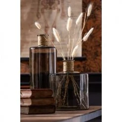 LANADECO Vases Vase Verre Marron Clair H26cm -Sablie Vases Soldes vase verre marron clair h26cm 1