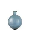 LANADECO Vases Vase Verre Mat Bleu H44cm -Sablie Vases Soldes vase verre mat bleu h44cm