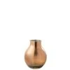 LANADECO Vases Vase Verre Métallique Marron H36cm -Sablie Vases Soldes vase verre metallique marron h36cm