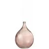 LANADECO Vases Vase Verre Saumon H56cm -Sablie Vases Soldes vase verre saumon h56cm