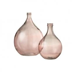 LANADECO Vases Vase Verre Saumon H56cm -Sablie Vases Soldes vase verre saumon h56cm 3