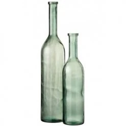 LANADECO Vases Vase Verre Vert H100cm -Sablie Vases Soldes vase verre vert h100cm 3