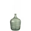 LANADECO Vases Vase Verre Vert H56cm -Sablie Vases Soldes vase verre vert h56cm