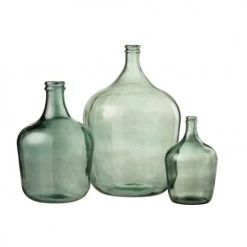 LANADECO Vases Vase Verre Vert H56cm -Sablie Vases Soldes vase verre vert h56cm 3