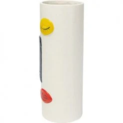 Kare Design Vases Vase Visage En Grès Blanc, Bleu, Jaune Et Rouge H33 -Sablie Vases Soldes vase visage en gres blanc bleu jaune et rouge h33 3