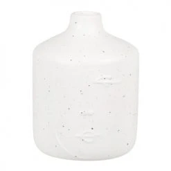 Maisons Du Monde Vases Vase Visage En Porcelaine Sculptée Blanche H12