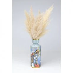 Kare Design Vases Vase Visage Femme Déstructuré En Céramique Bleue H40 -Sablie Vases Soldes vase visage femme destructure en ceramique bleue h40 1