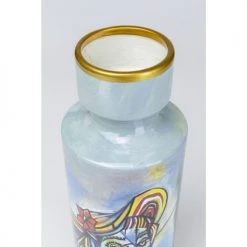 Kare Design Vases Vase Visage Femme Déstructuré En Céramique Bleue H40 -Sablie Vases Soldes vase visage femme destructure en ceramique bleue h40 3